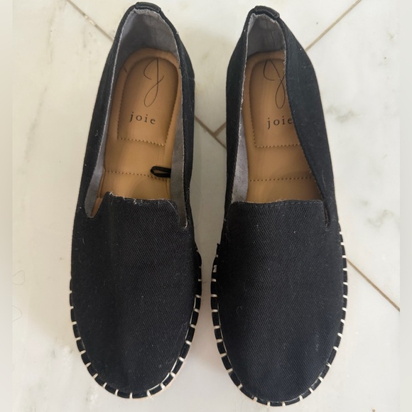 Joie Womens 7.5 Cara Black Canvas Platform Espadrille Summer Vacation Beach NWOT - Picture 3 of 9
